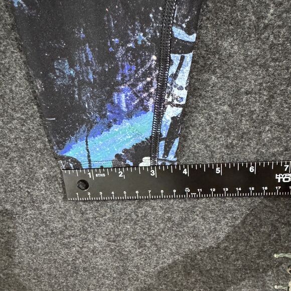 Nike Leggings Women's Small Blue Dri-Fit Abstract Print Athletic Gym Pants - Picture 7 of 10